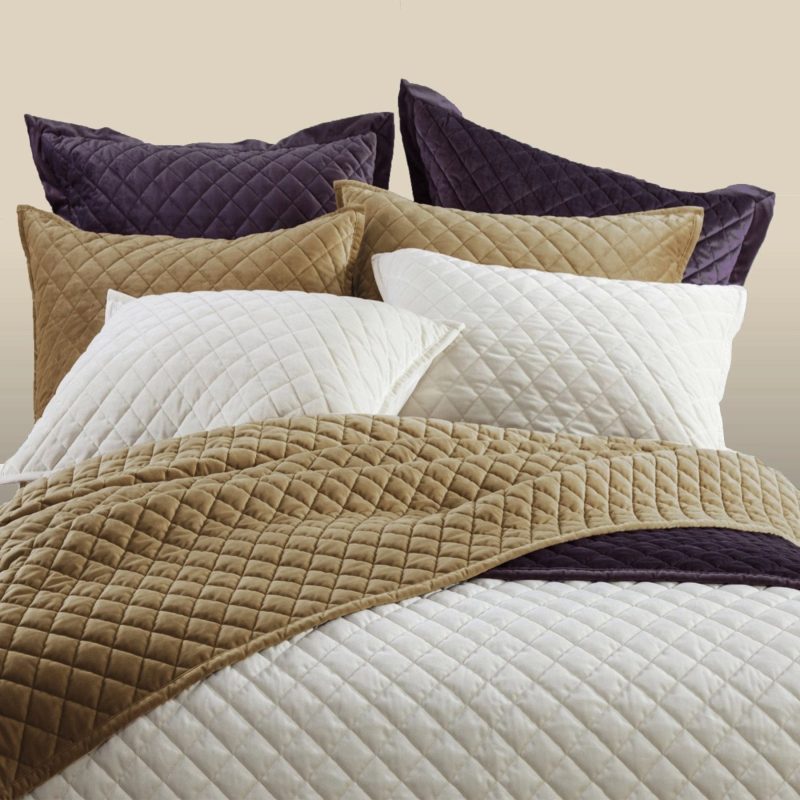 paseo road sham velvet diamond quilted euro sham 37487235432664