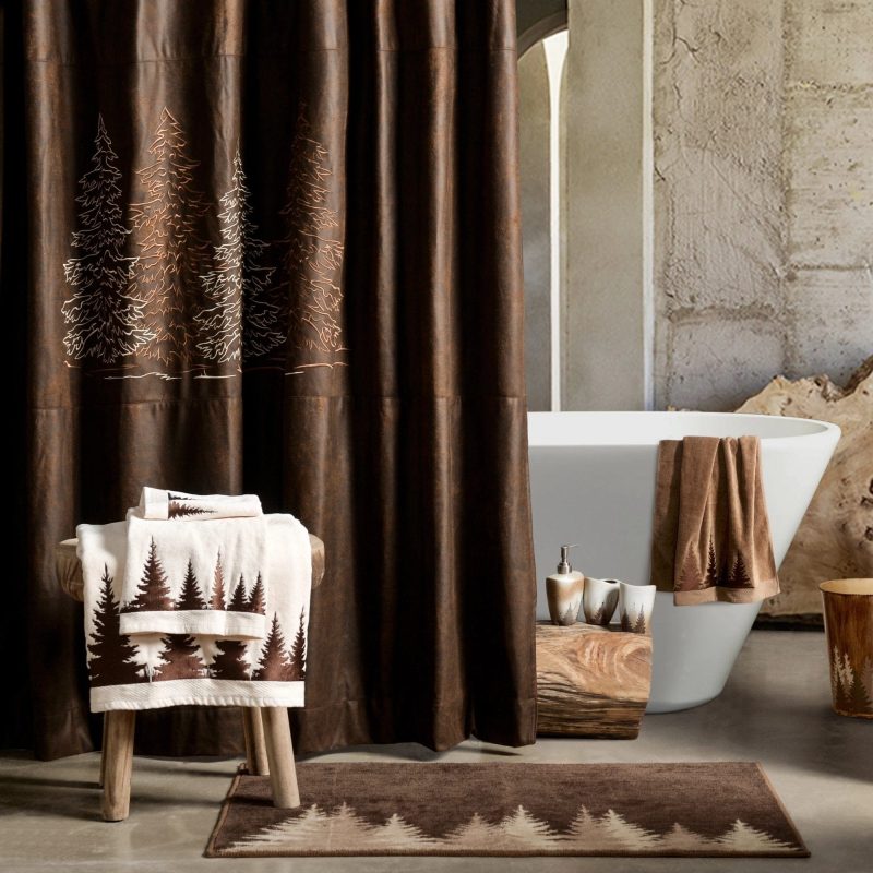 paseo road shower curtain clearwater pines chocolate shower curtain 37486386053336