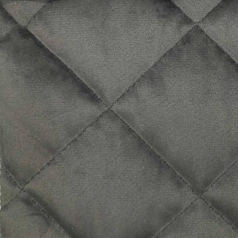 Velvet Diamond Quilt Swatch Gray Swatch