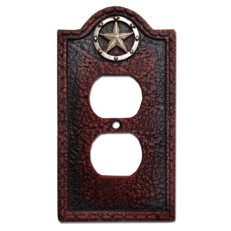 paseo road switch plates outlet covers leather grain single outlet cover wall plate 37486657732824