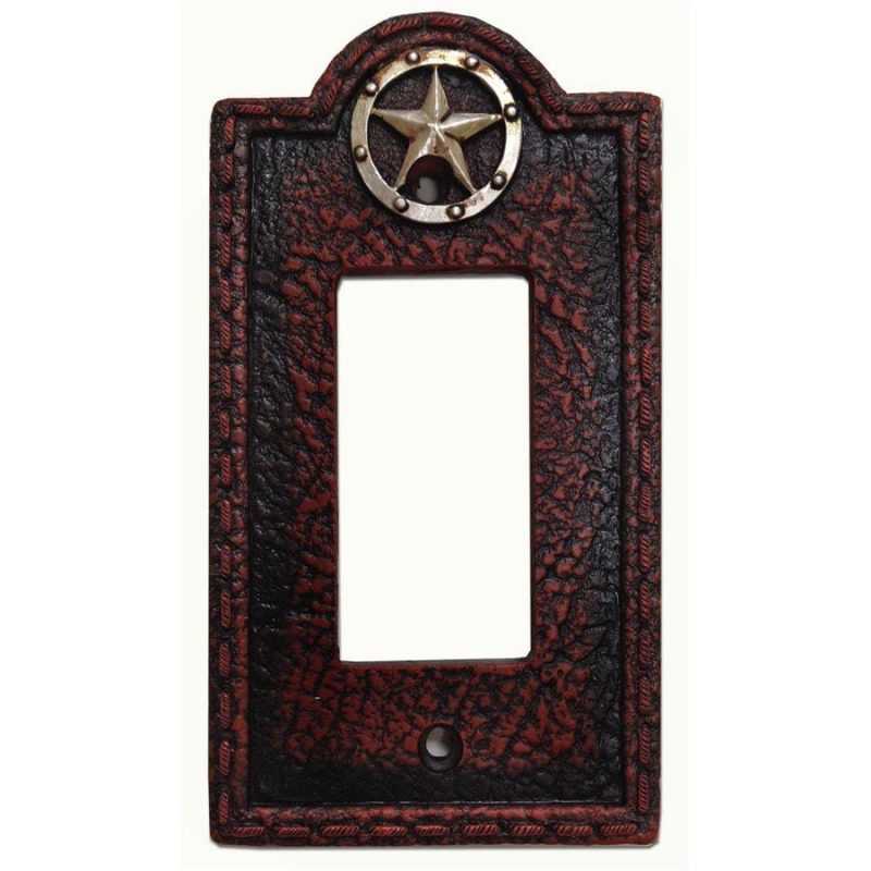 paseo road switch plates outlet covers leather grain single rocker wall switch plate 37486658289880