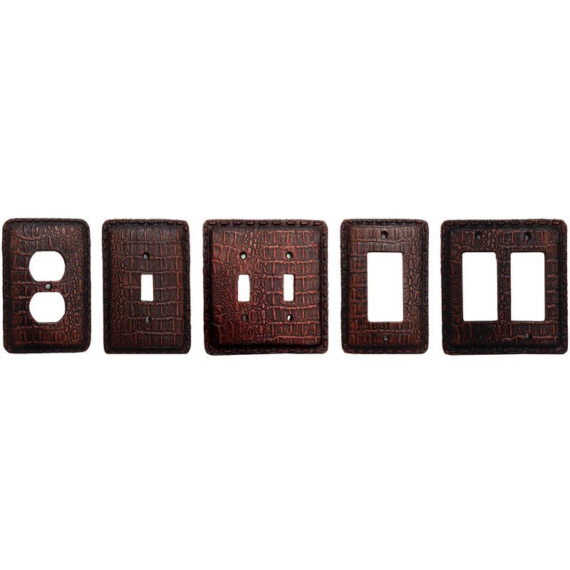 paseo road switch plates outlet covers resin gator double rocker wall switch plate 37486910079192