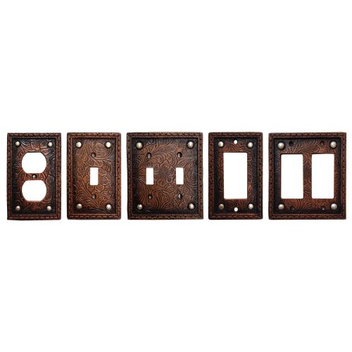 paseo road switch plates outlet covers tooled resin double rocker wall switch plate 37487183462616