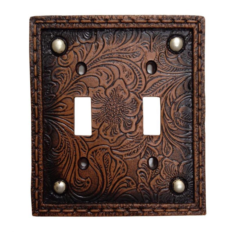 paseo road switch plates outlet covers tooled resin w stud double switch wall plate 37487185559768