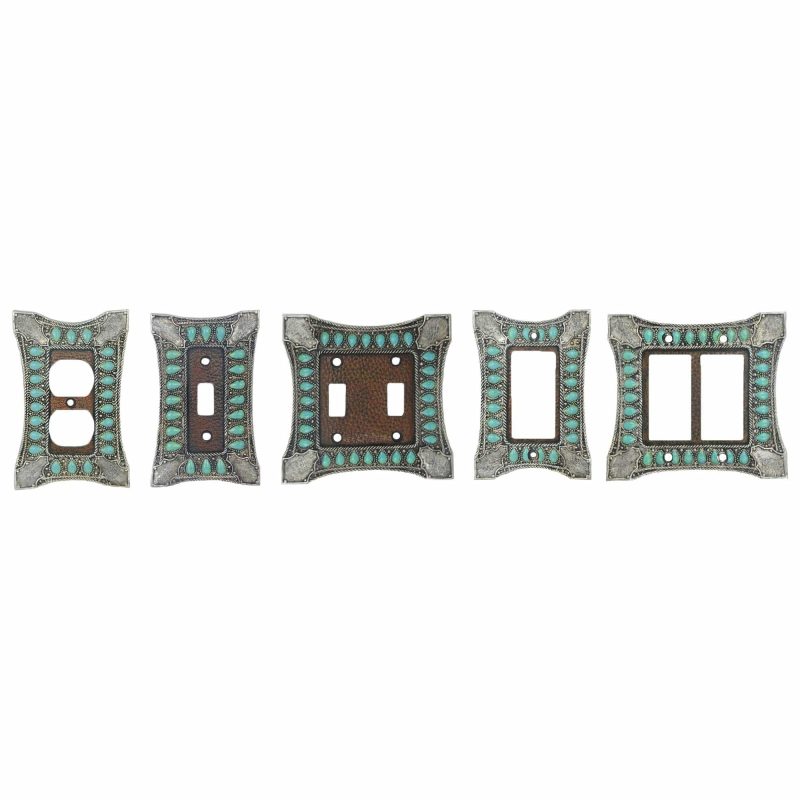 paseo road switch plates outlet covers turquoise double rocker switch wall plate 37487210332376