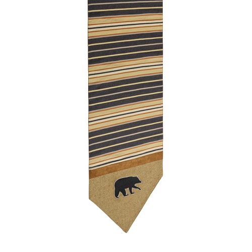 paseo road table runner ashbury black tan table runner w bear 37486266253528