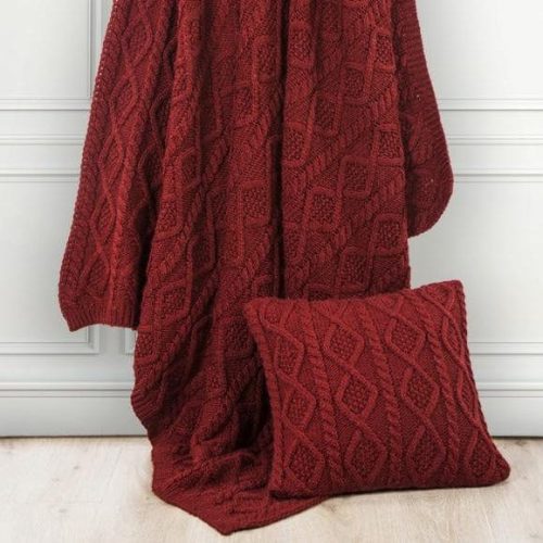 paseo road throw cable knit soft wool throw blanket 37486329856216