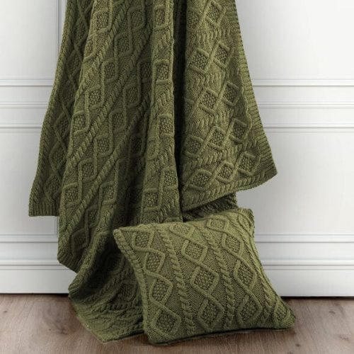 paseo road throw cable knit soft wool throw blanket 38719689621720