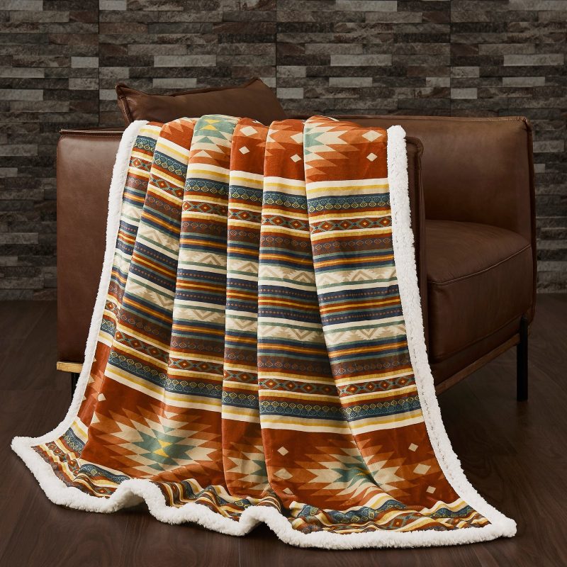 paseo road throw del sol campfire sherpa throw 44144841326808