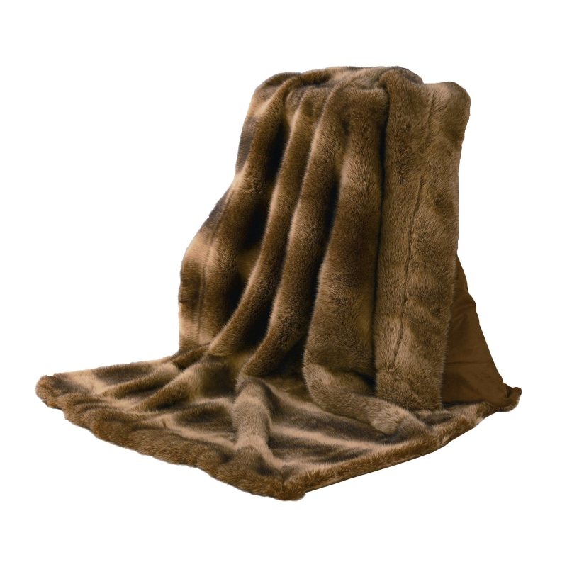 paseo road throw faux wolf fur throw blanket 37486521581784