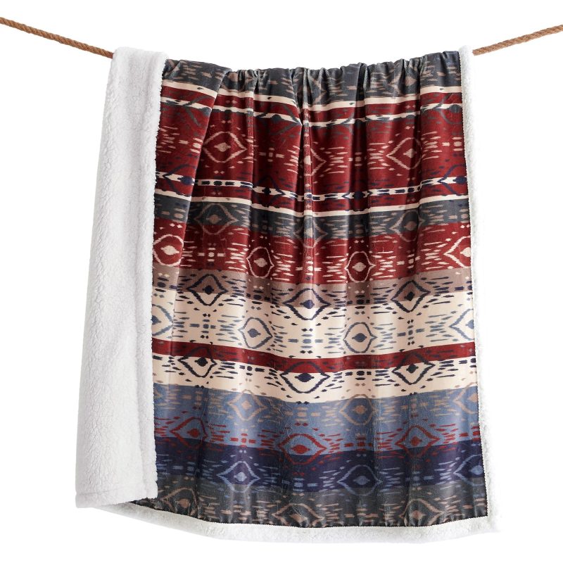 paseo road throw home on the range aztec campfire sherpa throw 39384535302360