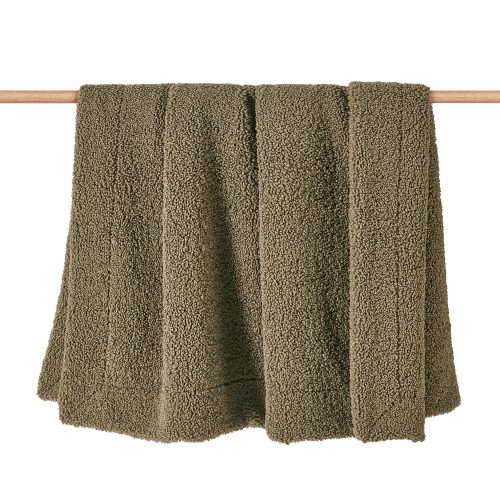 Teddy Throw Blanket 50"W x 60"L / Dark Oak Throws