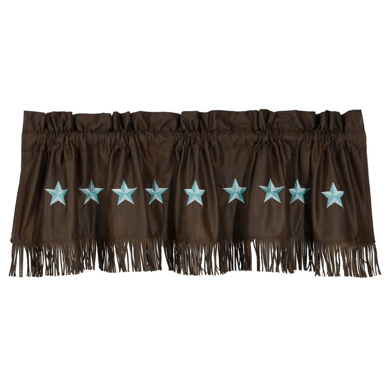 paseo road valance laredo turquoise star kitchen valance 37486643871960