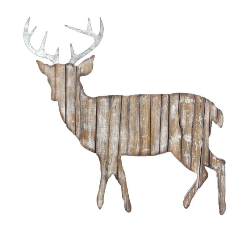 paseo road wall decor deer cut out rustic wall hanging 37486415020248