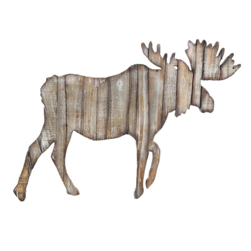 paseo road wall decor moose cut out rustic wall hanging 37486805188824