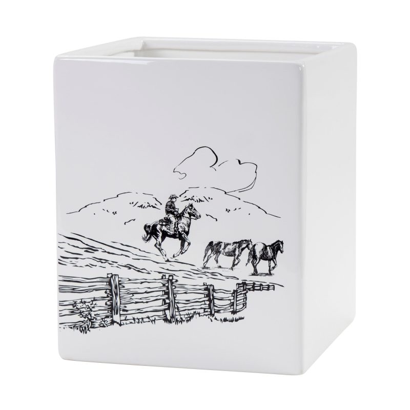 paseo road wastebasket ranch life ceramic wastebasket 38557532061912